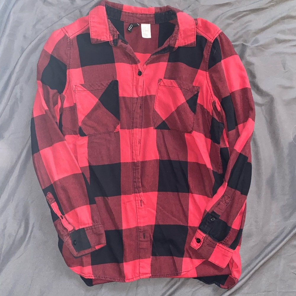 Red plaid flannel